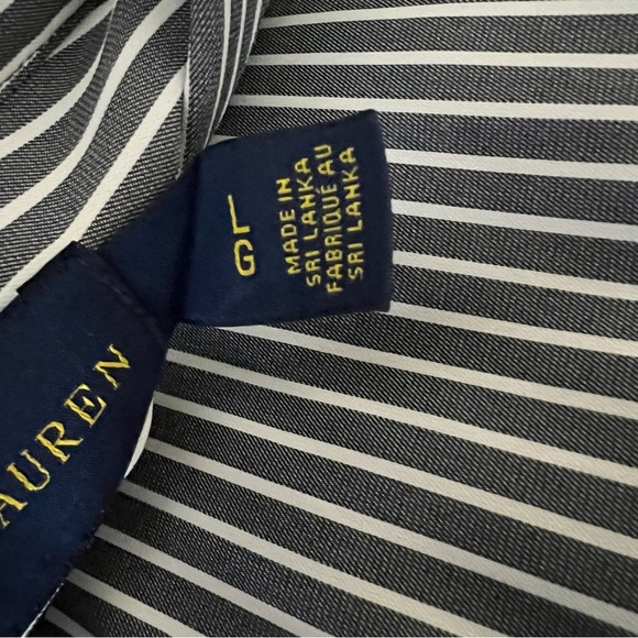 Ralph Lauren blue label classic fit performance gray button-up long sleeve shirt - Picture 11 of 11